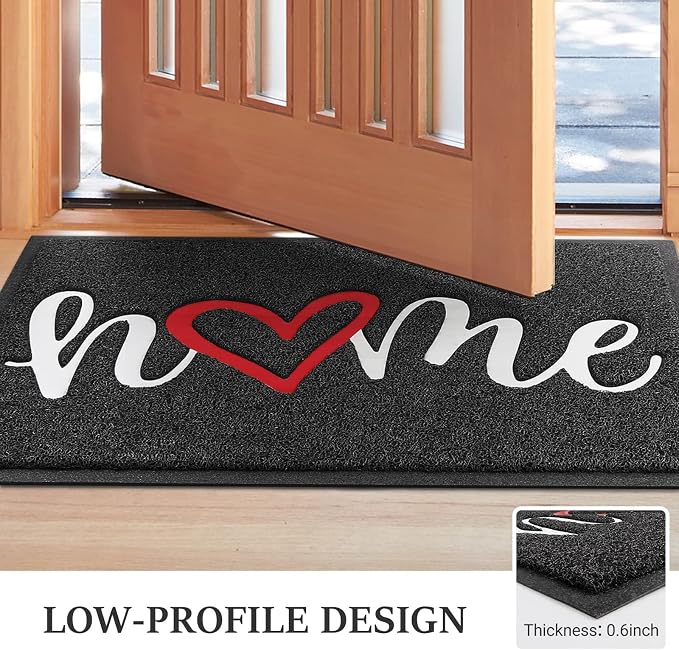 Door Mat Welcome Mat Floor Mat for Entryway, High Traffic Areas | Low Profile - Image 3