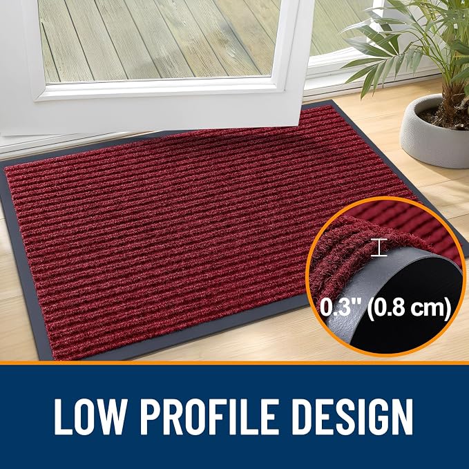 OLANLY Front Door Mat 35x30, Waterproof Heavy-Duty Indoor Outdoor Doormat | - Image 4