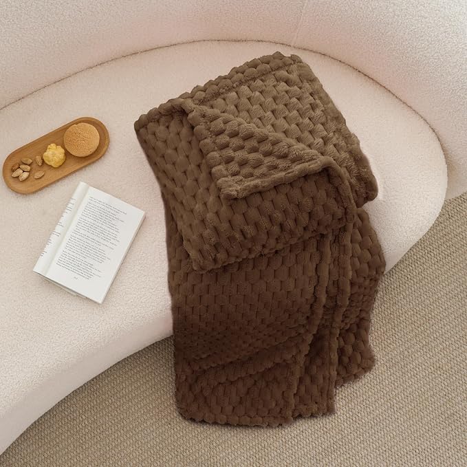 BEDELITE Brown Twin Blanket for Couch, Soft Cozy Gifts for Women, 60 * 80 | 3D - Image 6
