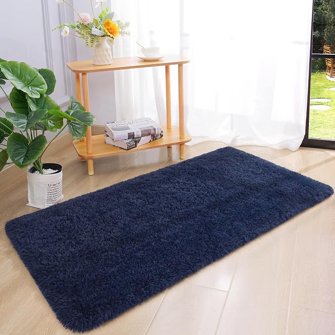 Chicrug Soft Runner Rug for Bedroom Living Room Plush Fluffy Rug 2x4 | Shag - Image 4