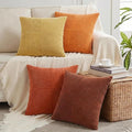 Fancy Homi Set of 4 Boho Fall Decorative Throw Pillow Covers 18x18 Inch by Fancy+Homi