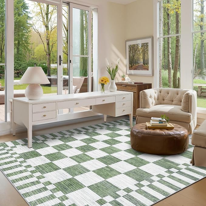 GarveeHome Checkered Rug 4x6 Area Rugs - Image 2