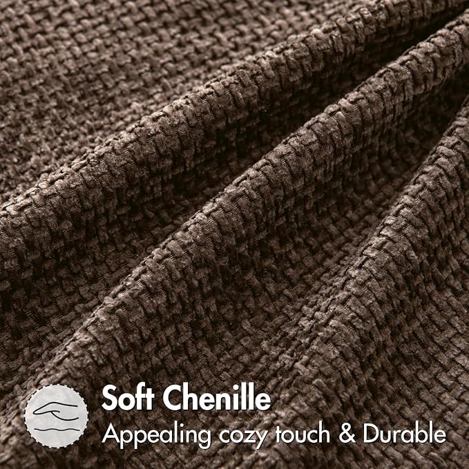 MIULEE Decorative Couch Throw Pillow Covers 16x16 Inch Dark Brown 2 Pack | - Image 5
