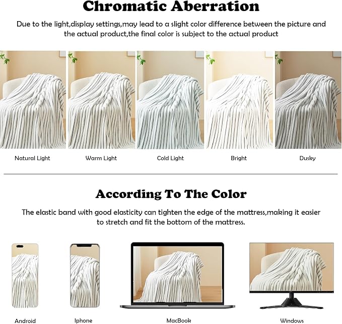 NEWCOSPLAY Fleece Ribbed Cozy Throw Blanket - Image 6