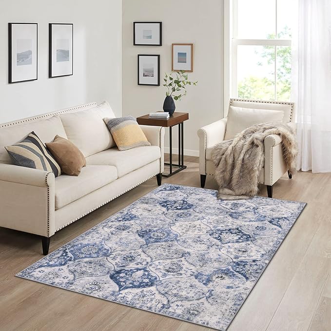 Lahome Moroccan Washable Small Area Rug, 3x5 Rugs - Image 2