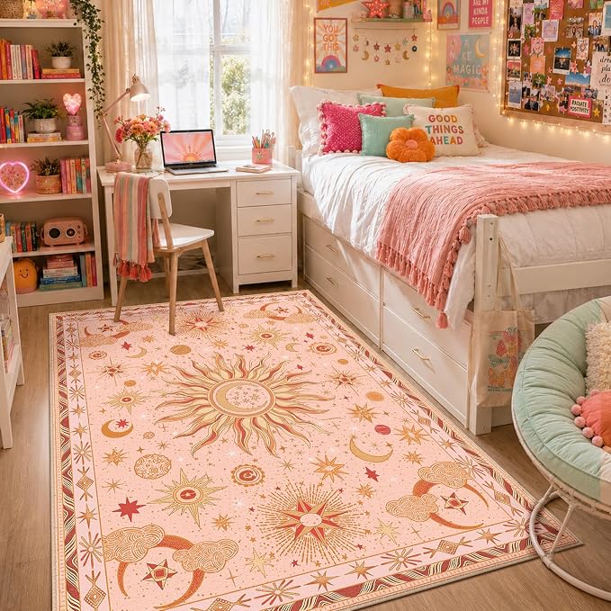 Vacuum-Friendly, 5x7 Washable Area Rug - Image 2