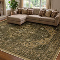 RELEANY Washable Area Rug, Water Repellent, Pet Friendly, Vintage Floral Boho by RELEANY