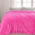 NEWCOSPLAY Fleece Ribbed Cozy King Blanket by NEWCOSPLAY