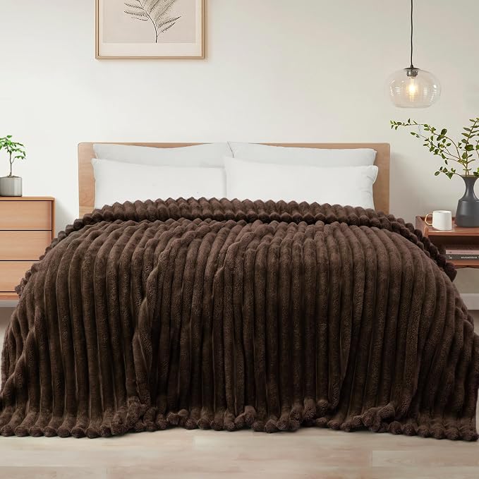 Exclusivo Mezcla Striped Queen Size Fleece Blanket by ExclusivoMezcla