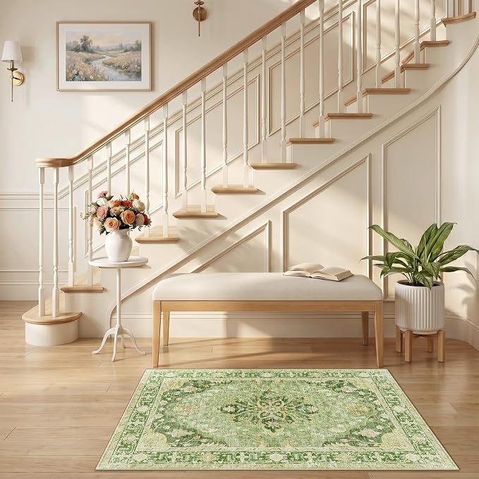 RELEANY Washable Area Rug, Small 2'6"x4', Water Repellent, Pet Friendly - Image 2