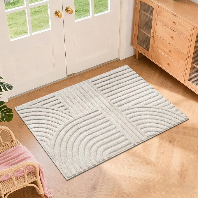 Pauwer 2x3 Area Rugs for Living Room, Modern Non Slip Washable Rug, Soft Fluffy by Pauwer