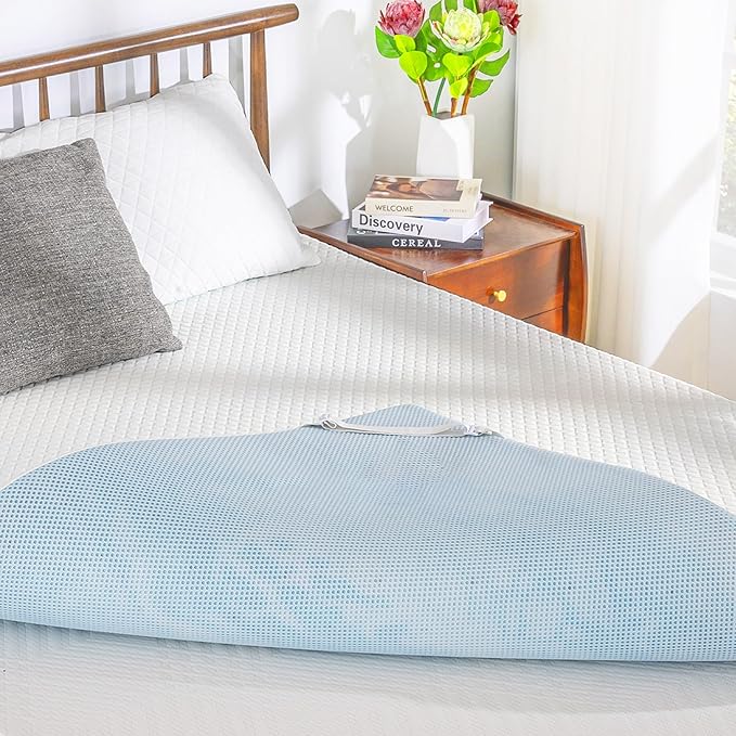 EGO Gel Memory Foam Mattress Topper, 4 Inch Cal King with Removable Breathable Soft Cover, Cooling Bed Topper for Comfort Body Support & Pressure Relief, CertiPUR-US Certified