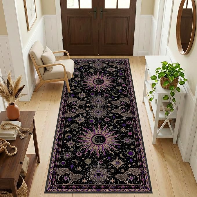 Vacuum-Friendly, 2x6 Washable Area Rug by meejou