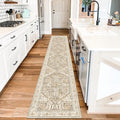 Yamaziot Washable Runner Rug, 2x10 Non-Slip Boho Hallway Kitchen Rug | Stain by Yamaziot