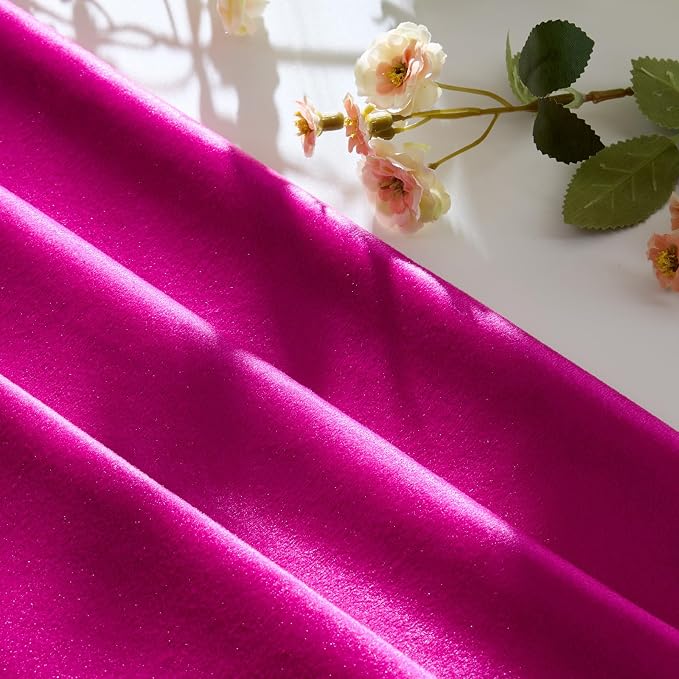 GIGIZAZA Hot Pink Velvet Pillow Covers 18x18 Decorative Pillows Pack of 2 | - Image 5