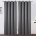 Grey Blackout Curtains/52 x 95 Inch/Set of 2 Panels Thermal Insulated Room by Lemomo