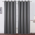 Blackout Curtains 66 x 84 inch/Frost Grey Curtains Set of 2 Panels/Thermal by Lemomo
