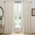 RYB HOME Linen Semi Sheer Curtains by RYBHOME