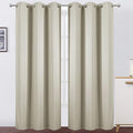 Light Beige Thermal Blackout Curtains/42 x 84 Inch/Set of 2 Panels Room by Lemomo