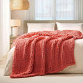 L'AGRATY Chunky Knit Throw Blanket by LAGRATY
