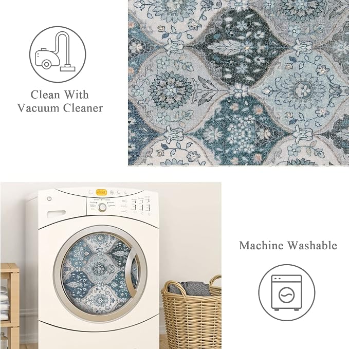 Lahome Moroccan Washable Runner Rug - Image 3