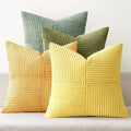 MIULEE Boho Farmhouse Spring Decorative Throw Pillow Covers 18x18 Inch 4 Packs by MIULEE