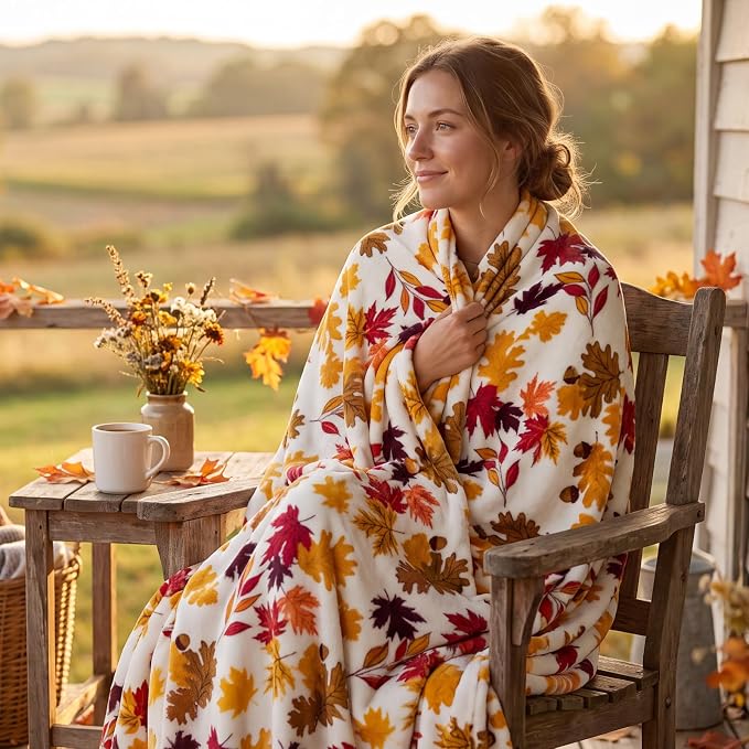 BEDELITE Fleece Blanket Soft Fall Throw - Image 3