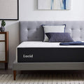 Lucid 14 Inch Memory Foam Mattress - Medium Plush Feel - Infused with Refreshing Bamboo Charcoal and Cooling Gel - Bed in a Box - Temperature Regulating - Pressure Relief - Breathable - Twin Size