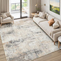 5x7 Area Rug for Living Room, Abstract Washable Non-Slip Carpet, Dining Room by Lofus