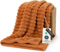 Bedsure Soft Twin Blanket for Bed Decor Gifts Burnt Orange 60"x80" | Birthday by Unknown