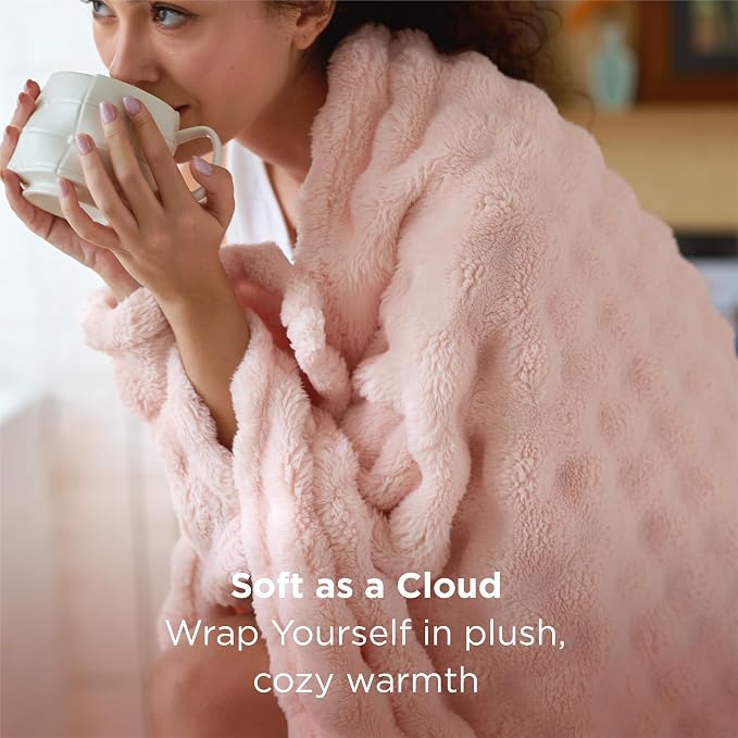 Bedsure 3D Fleece Bubble Blankets - Image 2