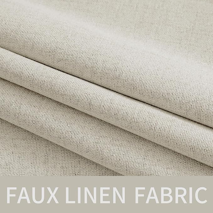 MIULEE 100% Blackout Linen Curtains - Image 5
