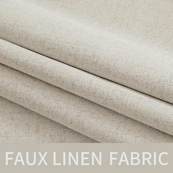 MIULEE 100% Blackout Linen Curtains - Image 5