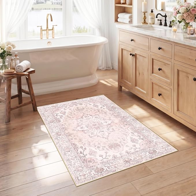 RELEANY Washable Area Rug, Small 2'6"x4', Water Repellent, Pet Friendly by RELEANY