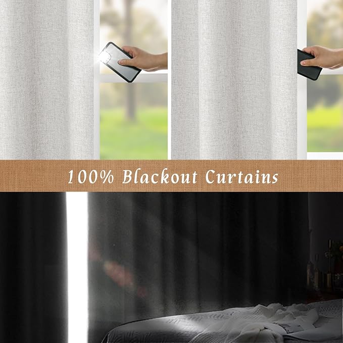 Short Linen Curtains 40 Inches Long - Image 3