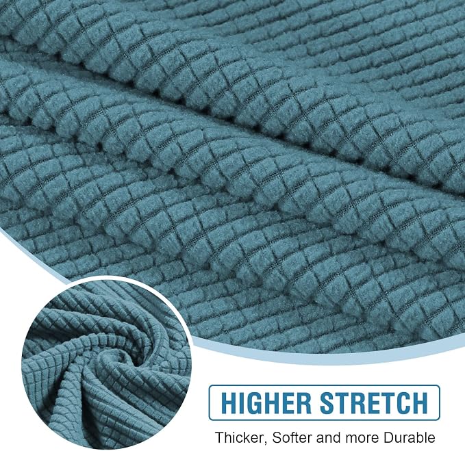 H.VERSAILTEX Sectional Couch Covers 3 Pieces Sofa Seat Cushion Covers L Shape - Image 4