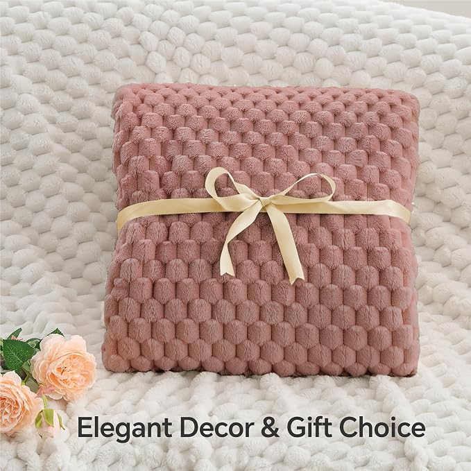 BEDELITE Dusty Pink Twin Blanket - Image 4