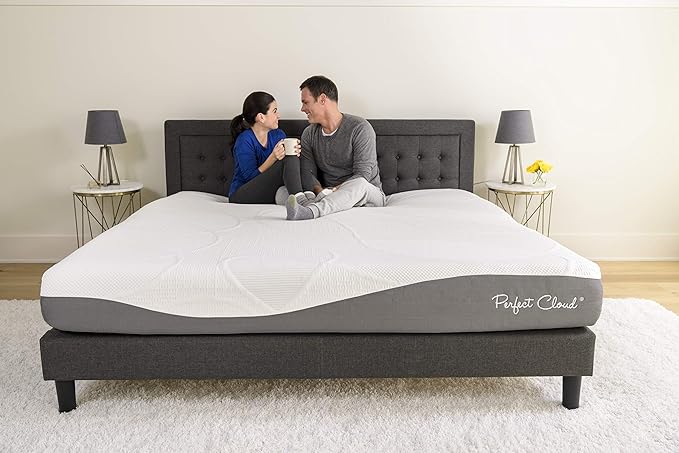 Perfect Cloud Made in The USA UltraPlush Charcoal-Infused 10 inch Memory Foam Mattress - Bed-in-a-Box (Full)