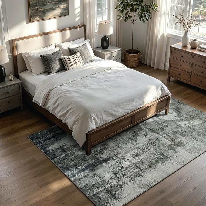Washable Rugs 5x7 Area Rugs for Living Room, Dining Room, Nursery | No Creases - Image 6