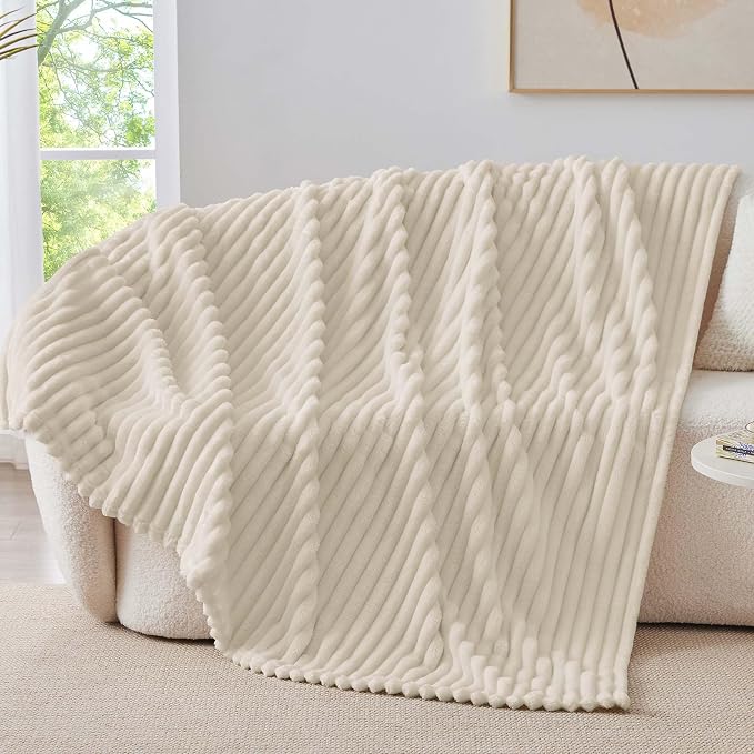 BEDELITE Ribbed Twin Blanket for Couch & Bed, Warm Yet Lightweight, Ribbed - Image 7