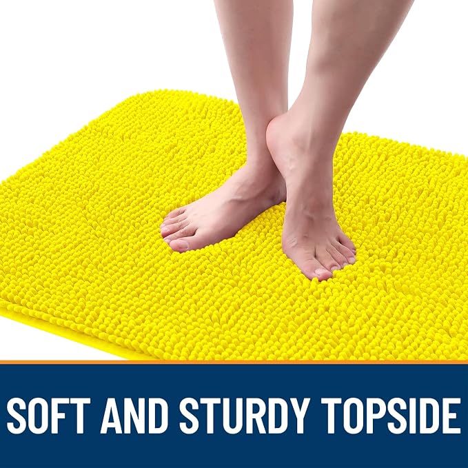 OLANLY Dog Door Mat for Muddy Paws 36x24, Super Absorbent Chenille Mud Mat | - Image 4