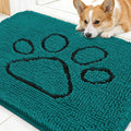 OLANLY Dog Door Mat for Muddy Paws 30x20, Paw Print Design Chenille Mud Mat | by OLANLY