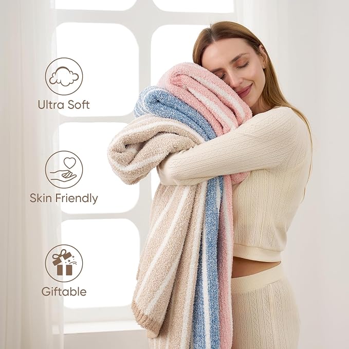 Snuggle Sac Ultra Soft Blue Throw Blanket - Image 7