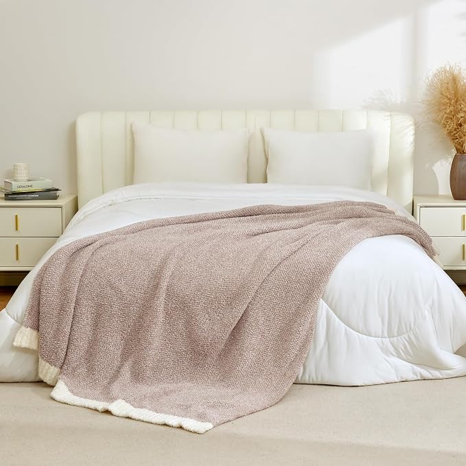 Snuggle Sac Heather Taupe Throw Blanket - Image 2