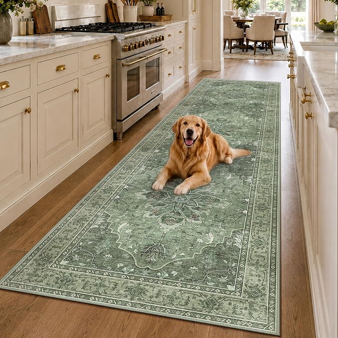 RELEANY Washable Area Rug, Runner 3'x10', Water Repellent, Pet Friendly - Image 2