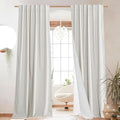 NICETOWN 100% Blackout Linen Curtains by NICETOWN