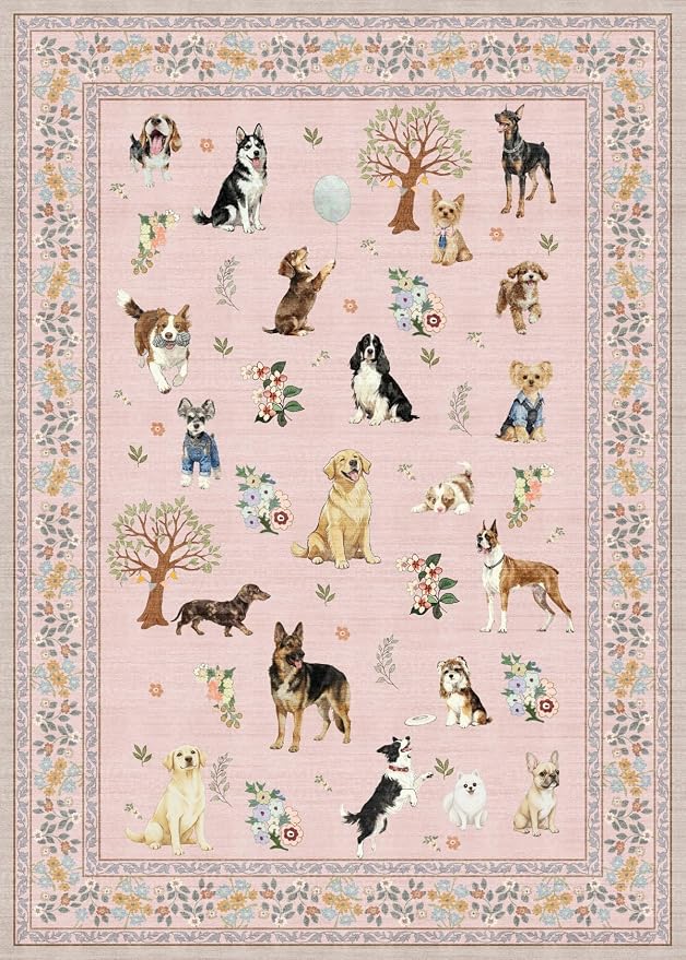Pink Entry Rug 24x17inch Small Door Mat Runner - Image 6