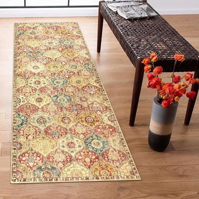 Lahome Moroccan Washable Runner Rug, 2x6 Soft Kitchen Runners by Lahome