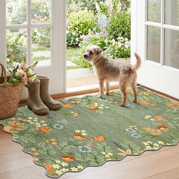 Floral Outdoor Rug by Othilic
