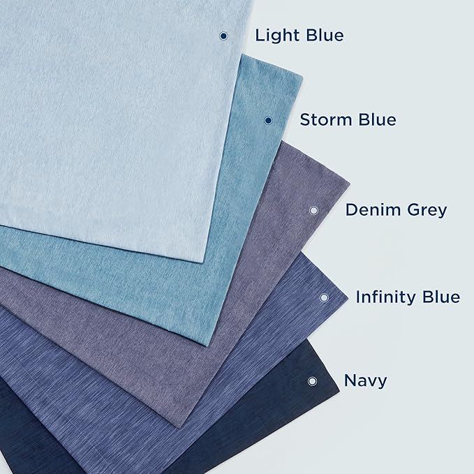 Bedsure Twin/Twin XL Comforter Set - Storm Blue Soft Bedding for All Seasons, Cationic Dyed Bed Set, 2 Pieces, 1 Twin Size Comforter (68"x88") and 1 Pillow Sham (20"x26"+2")